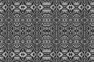 Black & White Patterned Print
